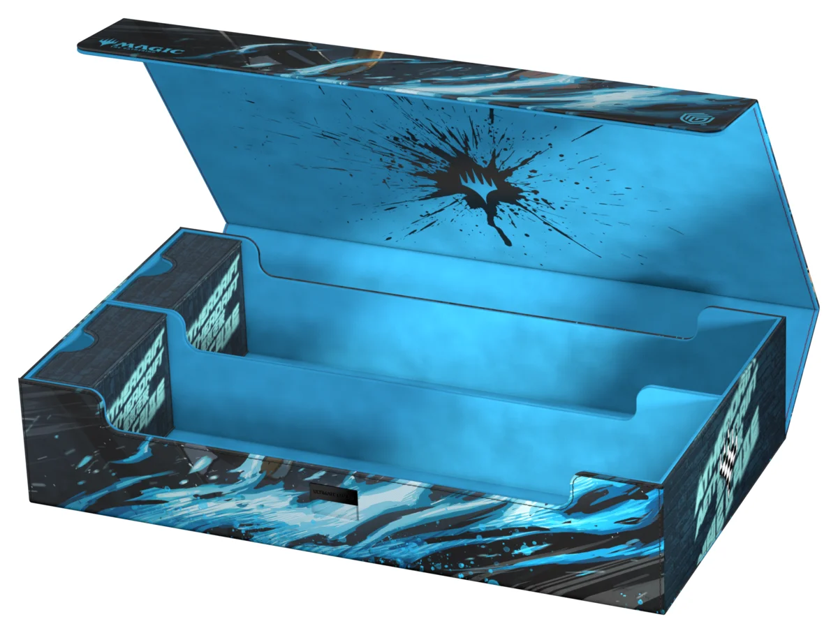 Ultimate Guard Omnihive 1000+ Xenoskin mass storage deck box from Magic: The Gathering's Aetherdrift set