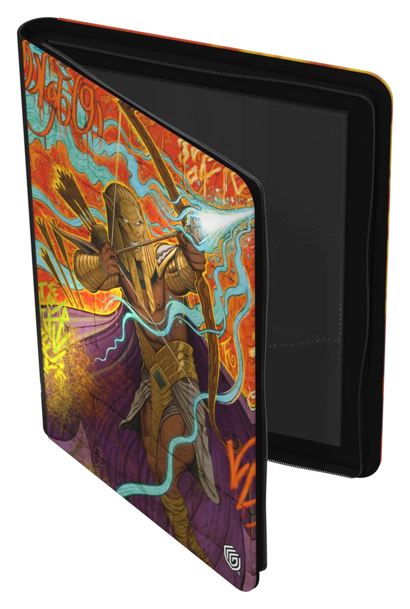 Ultimate Guard Zipfolio 360 18-Pocket Xenoskin trading card binder from Magic: The Gathering's Aetherdrift set