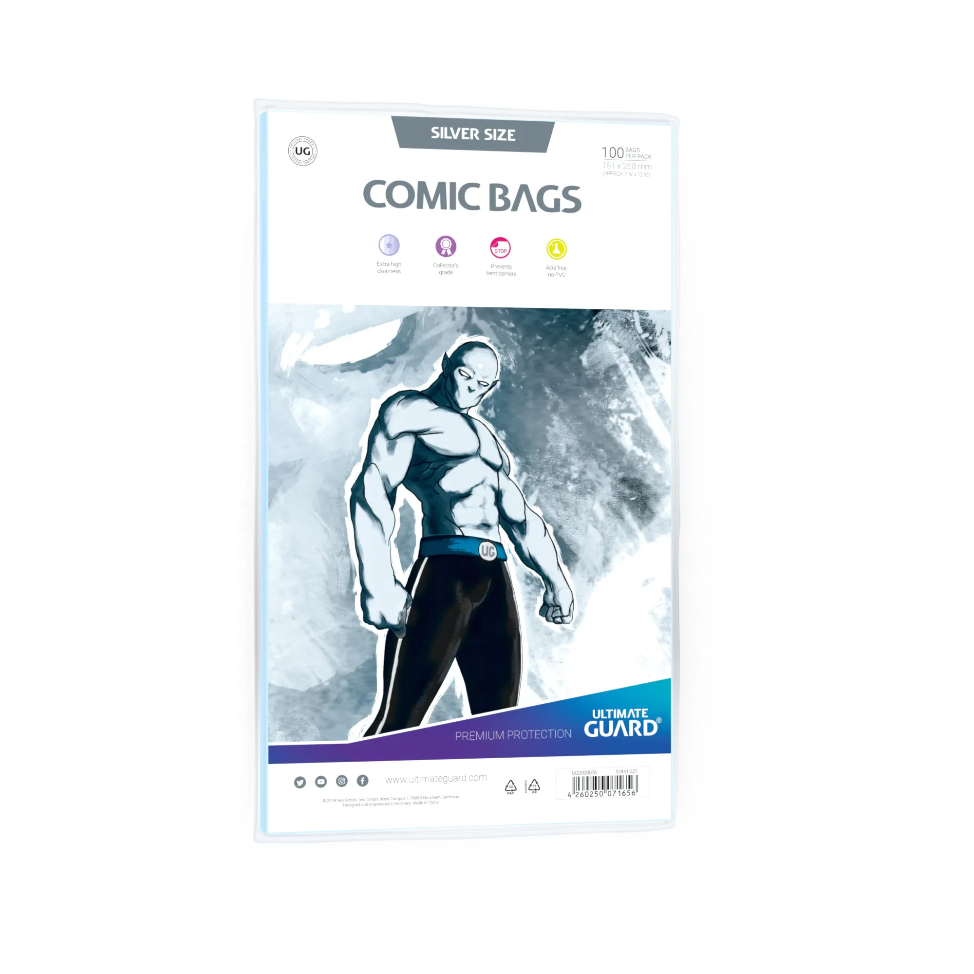 Bulle en Stock - COMIC BAGS OU MANGA DELUXE REFERMABLE SILVER SIZE PREMIUM  PROTECTION (X100)