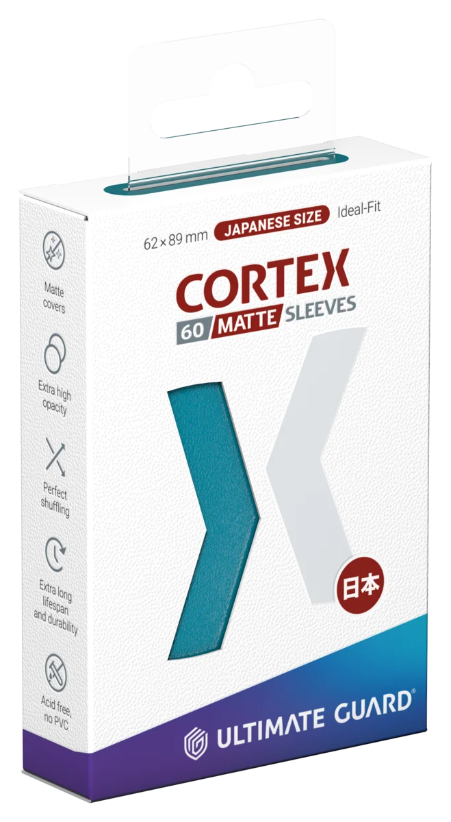 Ultimate Guard Cortex Sleeves Matte Japanese Size (60) - Petrol