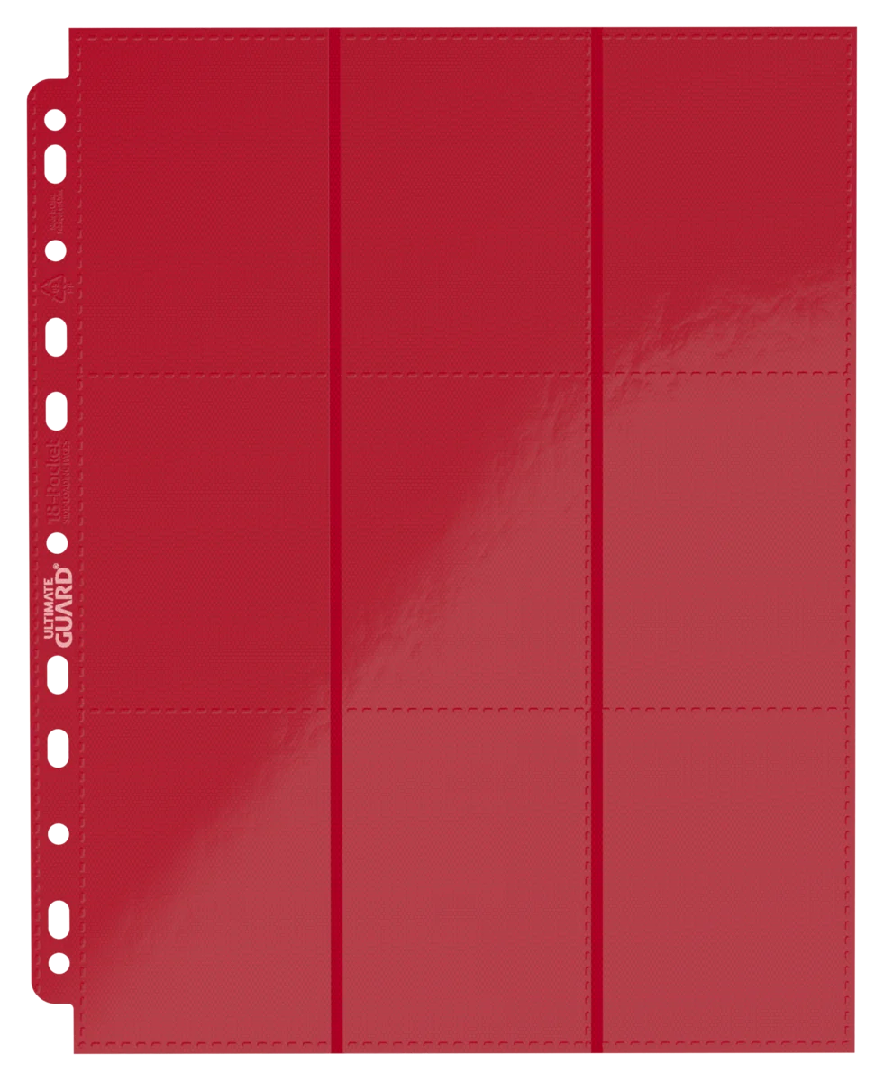 Ultimate Guard 18-Pocket Pages Side-Loading (10) - Red