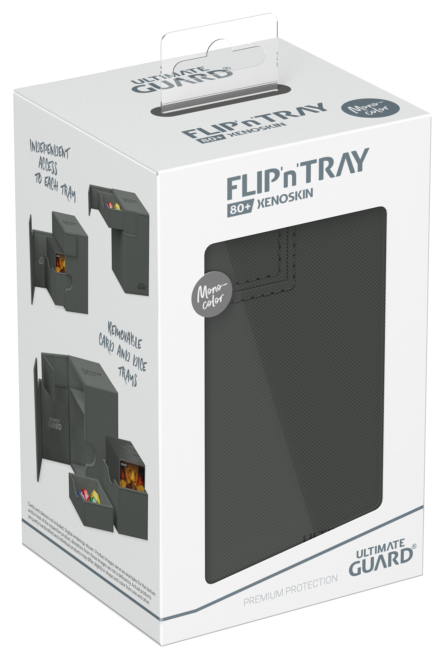 Ultimate Guard Card Deck Box Flip'n'Tray 80+ Grey Grau