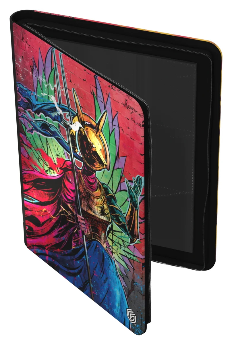 Ultimate Guard Zipfolio 360 18-Pocket Xenoskin trading card binder from Magic: The Gathering's Aetherdrift set