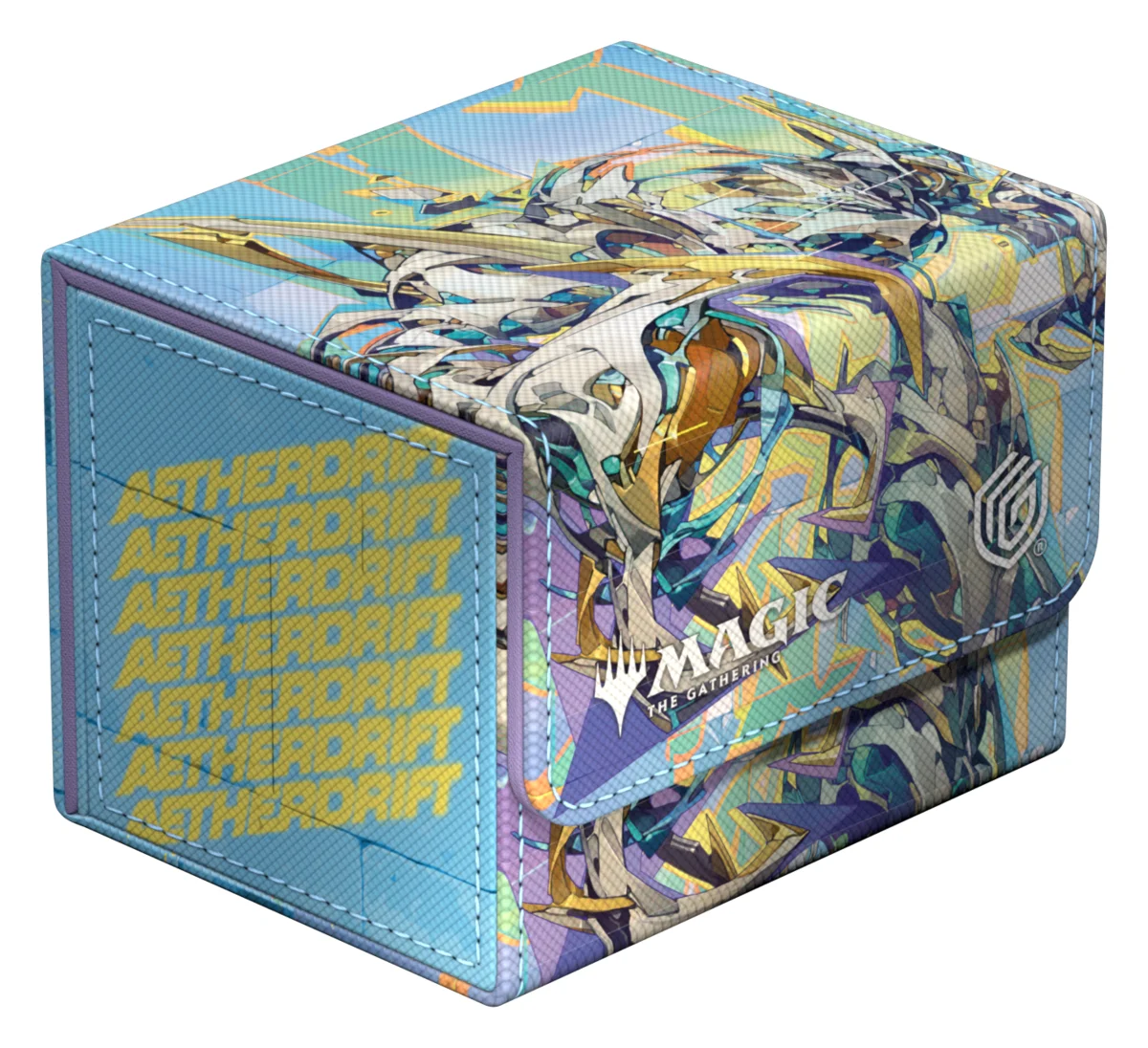 Ultimate Guard Sidewinder 100+ Xenoskin deck box from Magic: The Gathering's Aetherdrift set