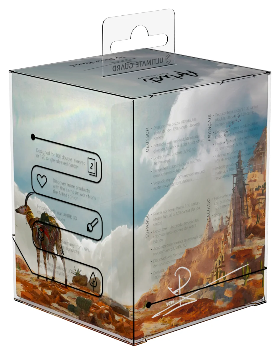 Ultimate Guard RTE Boulder 100+ Artist Edition #2 deck box by Mario Renaud
