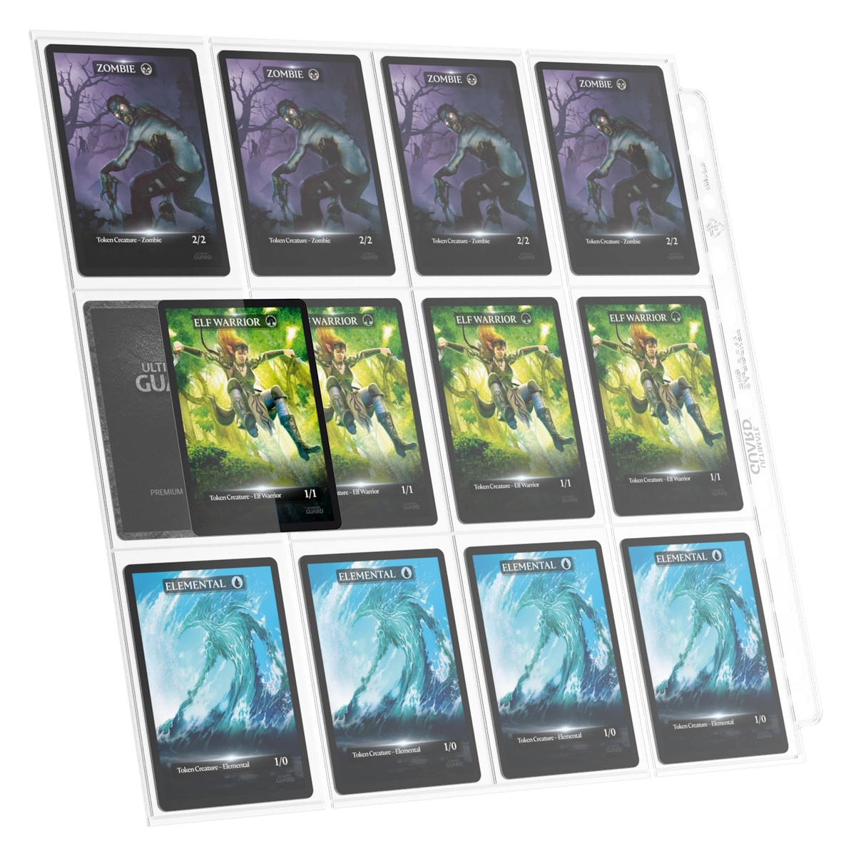 Ultimate Guard 24-Pocket QuadRow Pages Side-Loading for trading card binders 