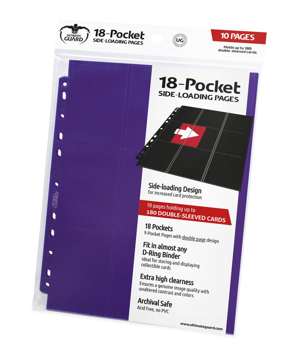 Ultimate Guard Album Card Binders Pages 18-Pocket Purple Violett