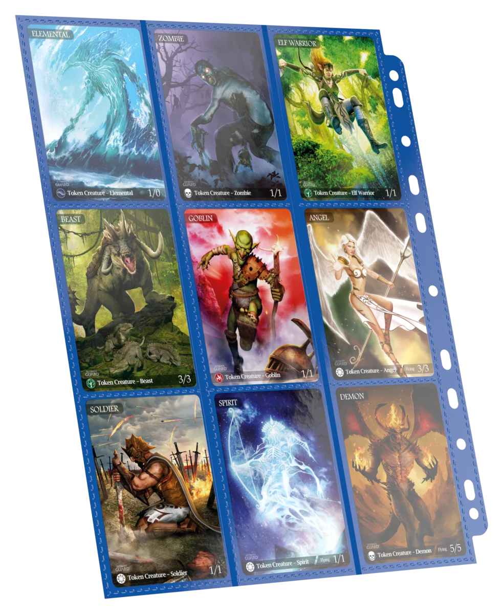 Ultimate Guard 18-Pocket Pages Side-Loading (10) - Blue