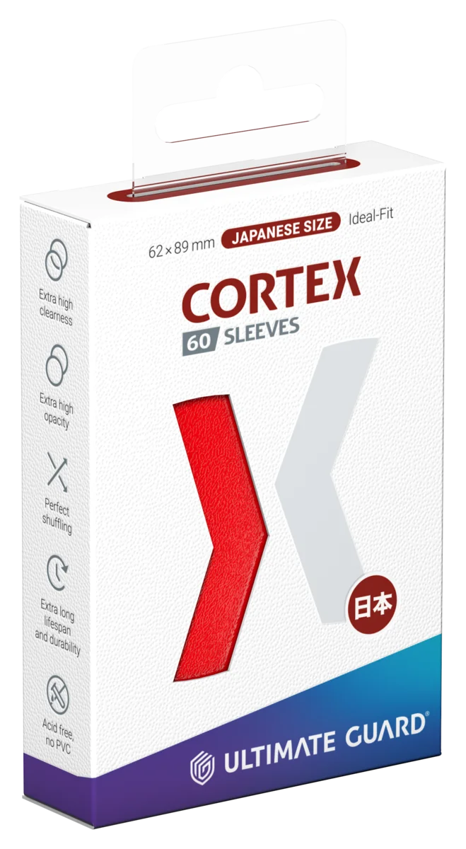 Ultimate Guard Cortex Sleeves Japanese Size (60) - Red