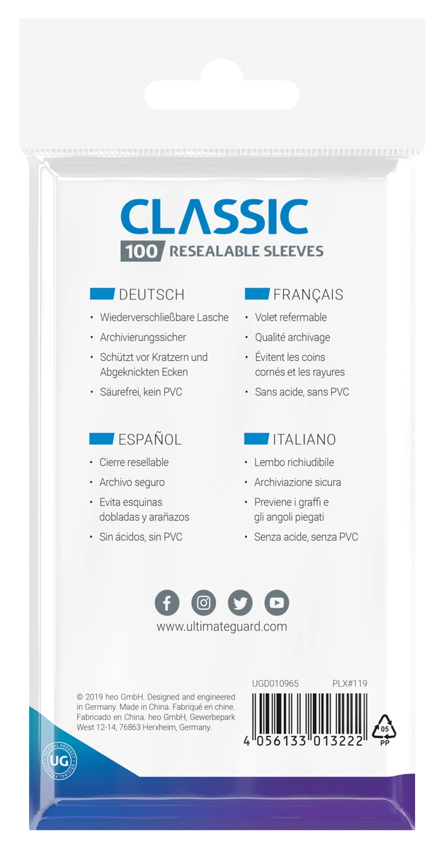 Ultimate Guard Classic Sleeves