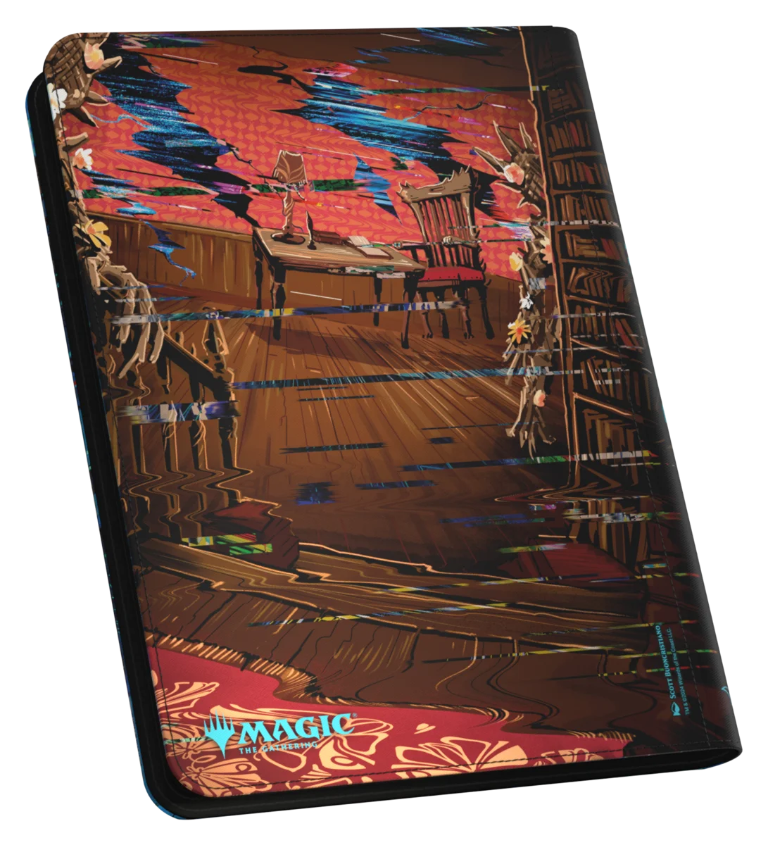 Ultimate Guard Zipfolio 360 18-Pocket Xenoskin trading card binder from Magic: The Gathering's Duskmourn set