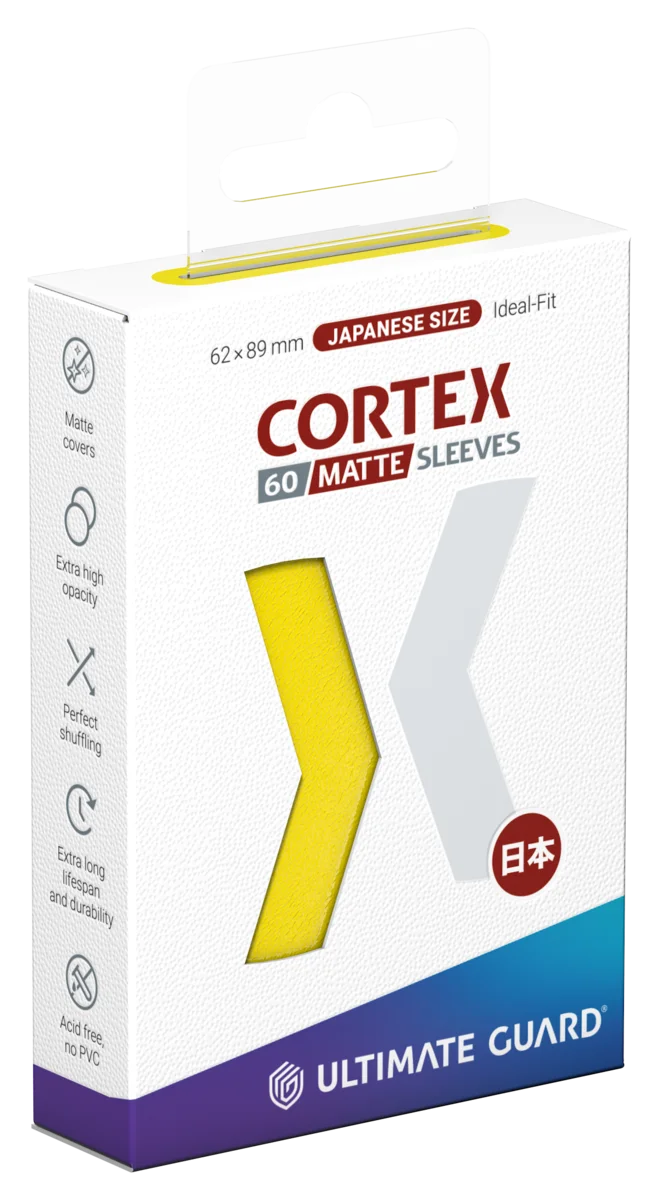Ultimate Guard Cortex Sleeves Matte Japanese Size (60) - Yellow