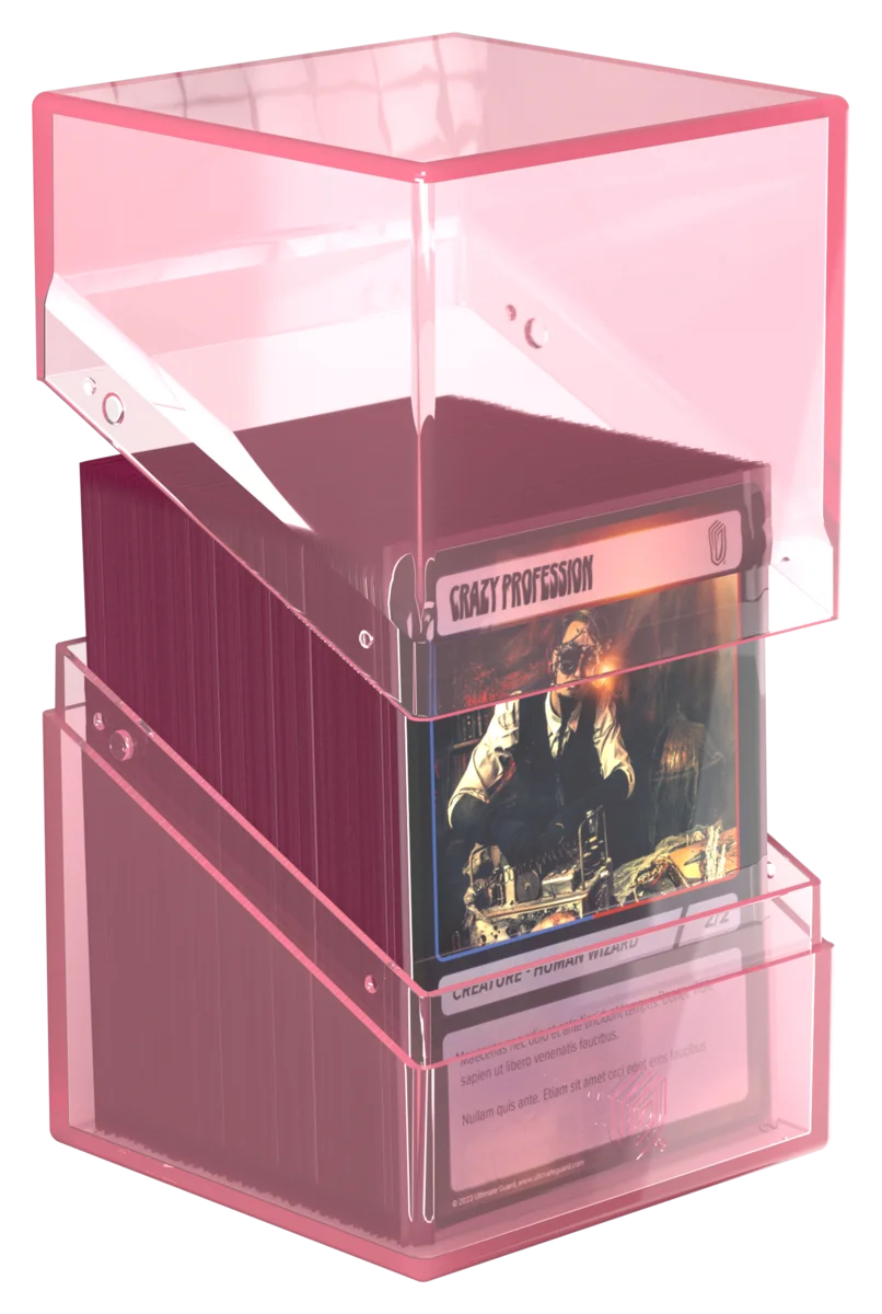 Ultimate Guard Boulder 100+ Clear - Rose Quartz