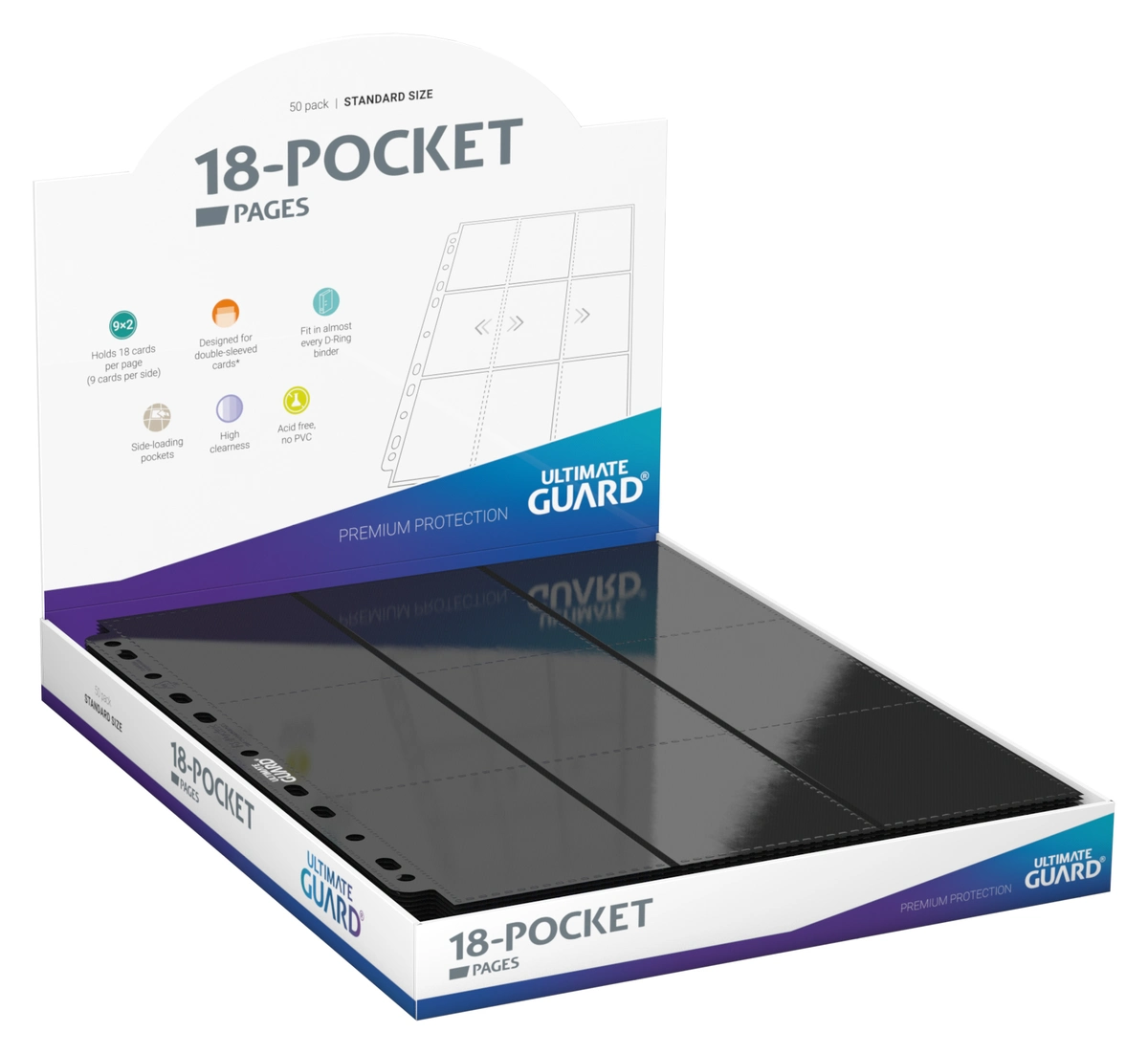 side loading card binder pages Ultimate Guard 24-Pocket QuadRow Side-Loading Clear (1... Binders and Sheets and other collectible card games 10 Ultimate Guard 18-Pocket Standard