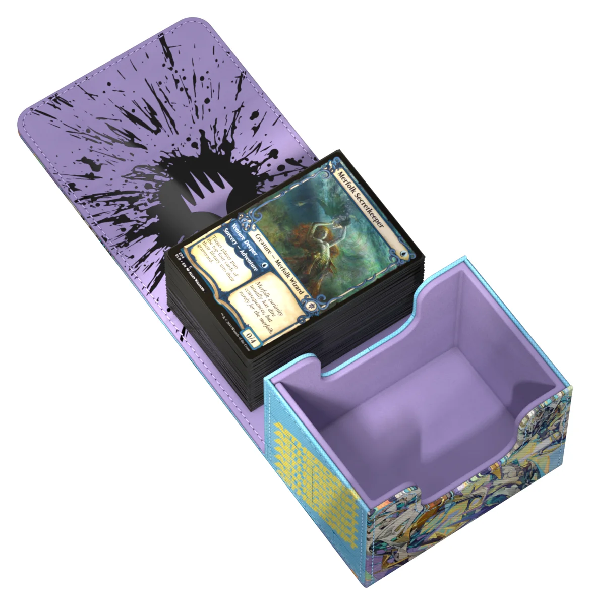 Ultimate Guard Sidewinder 100+ Xenoskin deck box from Magic: The Gathering's Aetherdrift set