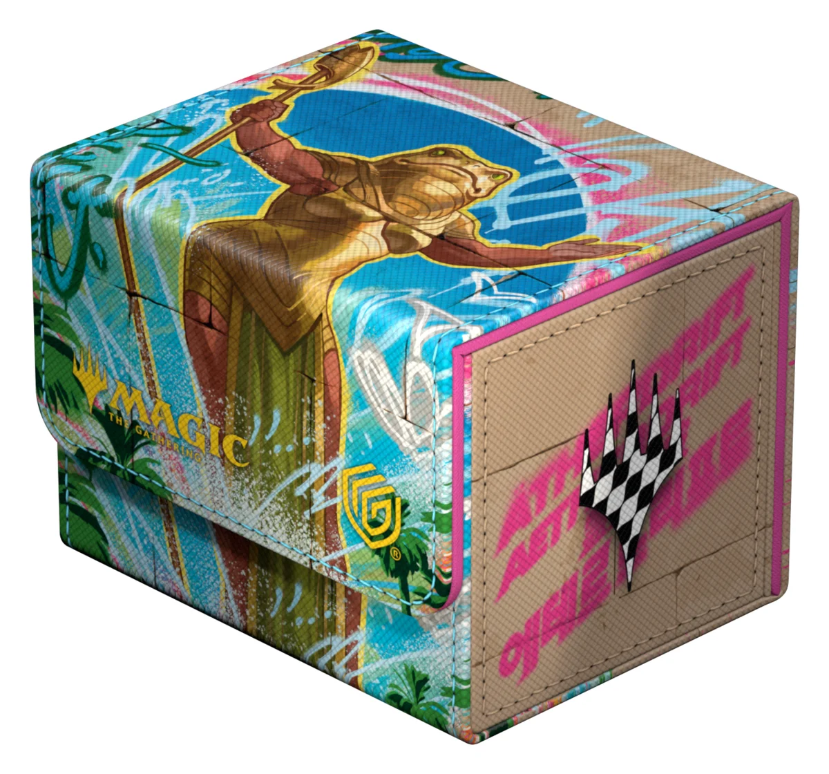 Ultimate Guard Sidewinder 100+ Xenoskin deck box from Magic: The Gathering's Aetherdrift set