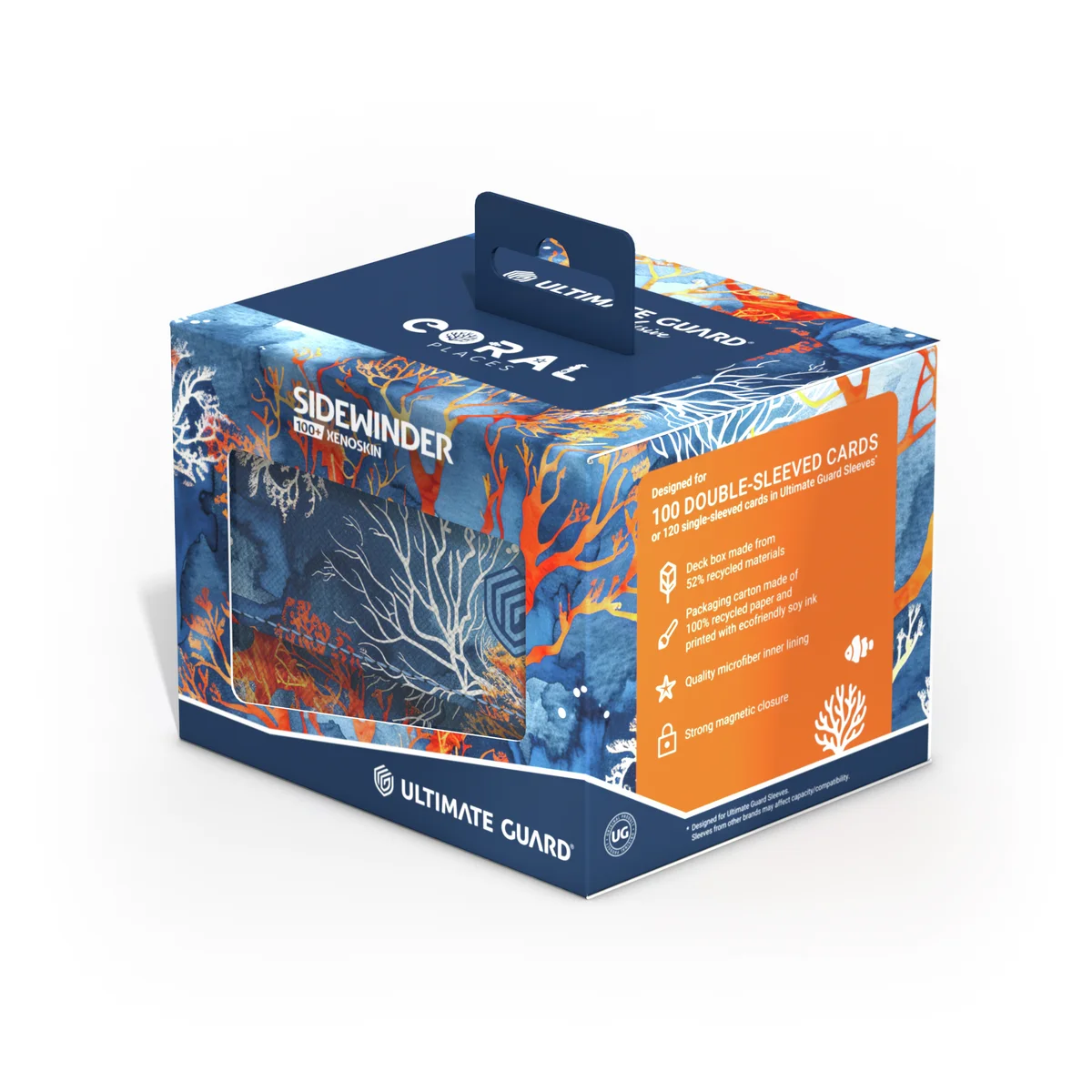Ultimate Guard Sidewinder 100+ Coral Places Xenoskin deck box