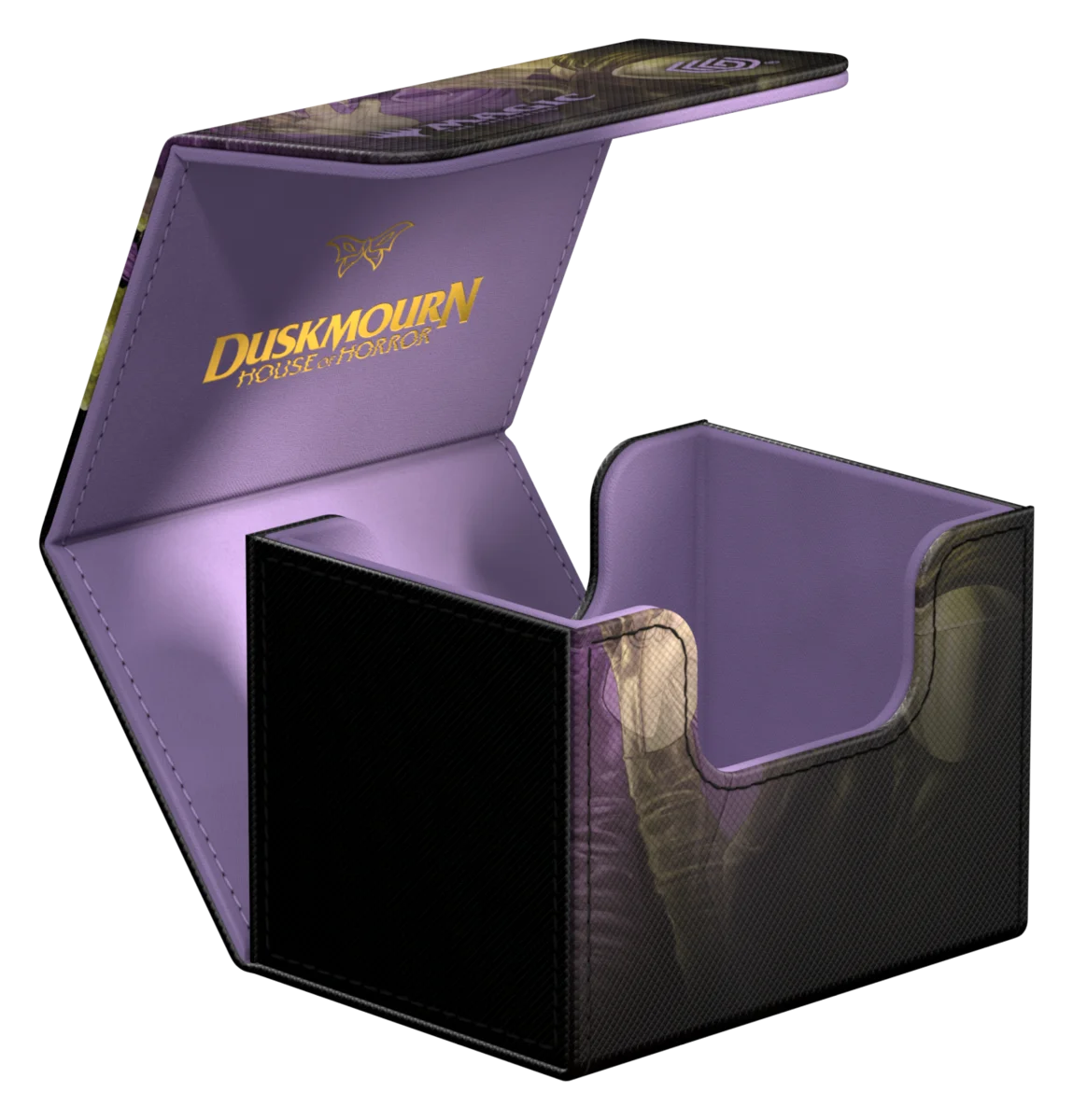 Ultimate Guard Sidewinder 100+ Xenoskin deck box from Magic: The Gathering's Duskmourn set