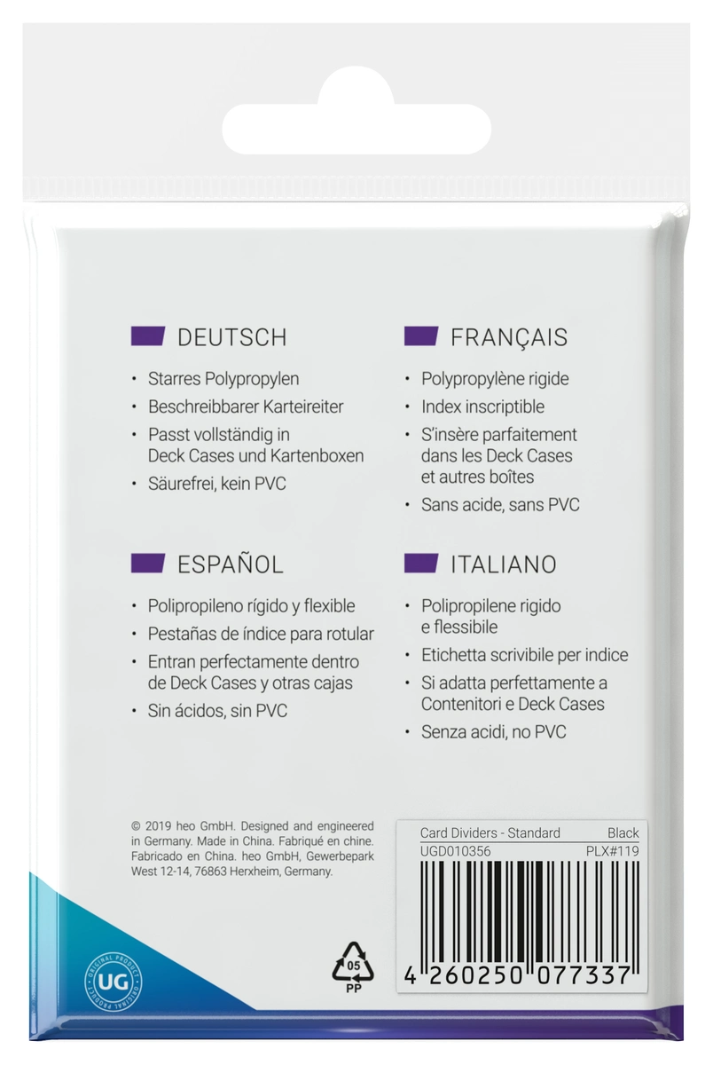 Ultimate Guard Card Dividers Standard Size