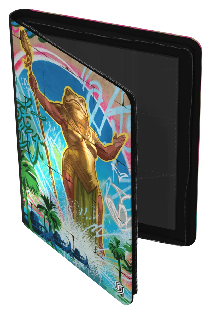 Ultimate Guard Zipfolio 360 18-Pocket Xenoskin trading card binder from Magic: The Gathering's Aetherdrift set