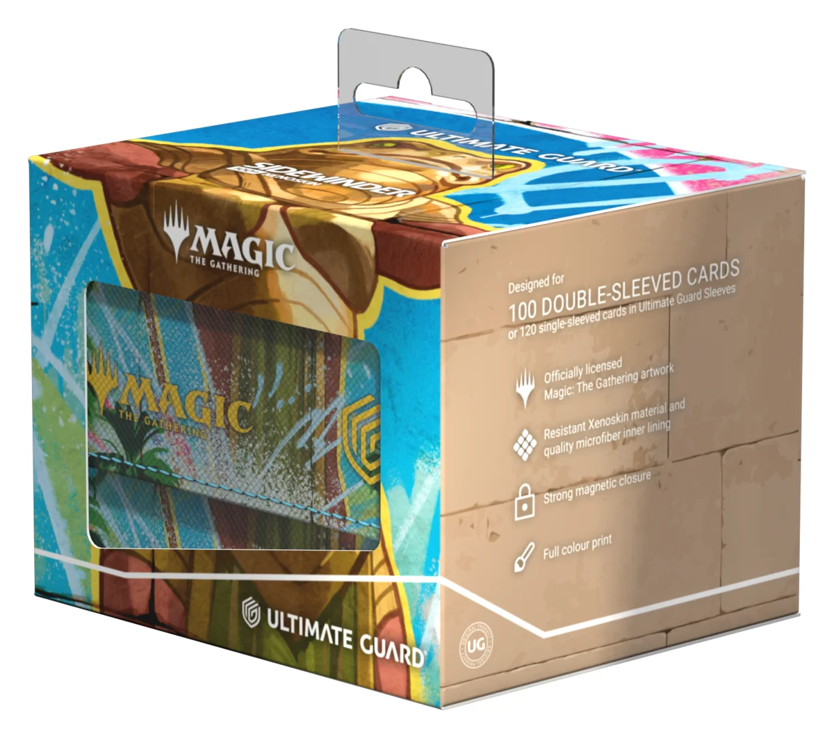 Ultimate Guard Sidewinder 100+ Xenoskin deck box from Magic: The Gathering's Aetherdrift set