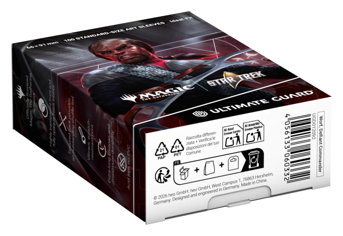 Ultimate Guard Art Sleeves Magic: The Gathering | Star Trek - Worf, Defiant Commander