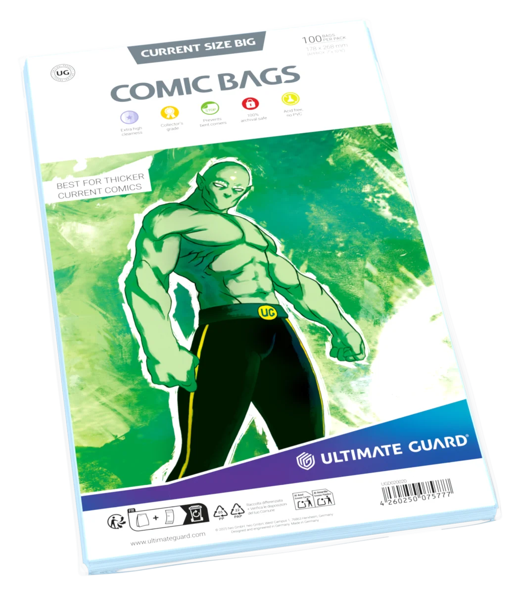 Ultimate Guard Comic Bags Standard (100) - Current Size Big