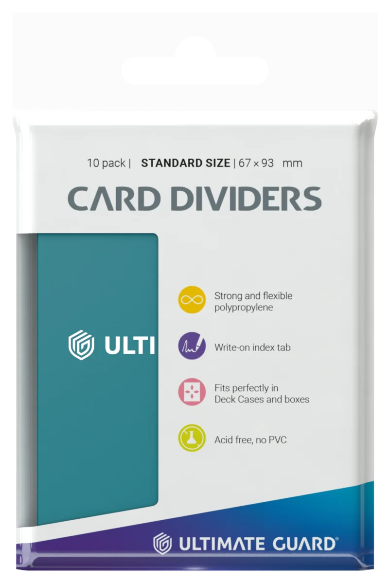 Ultimate Guard Card Dividers Standard Size (10) - Petrol