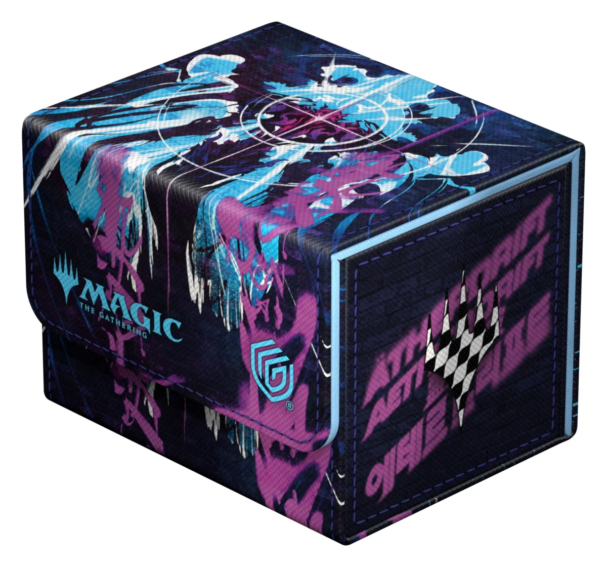 Ultimate Guard Sidewinder 100+ Xenoskin deck box from Magic: The Gathering's Aetherdrift set
