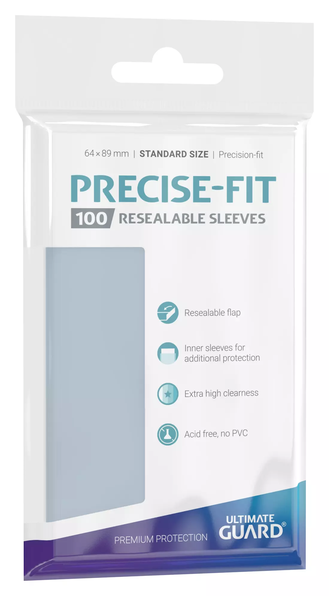 Precise-Fit Sleeves, Transparent, 100, Standard