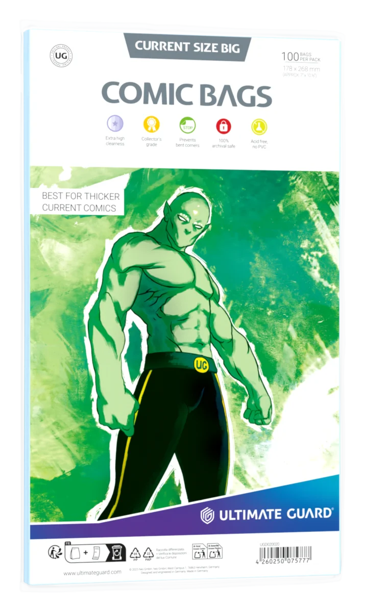 Ultimate Guard Comic Bags Standard (100) - Current Size Big