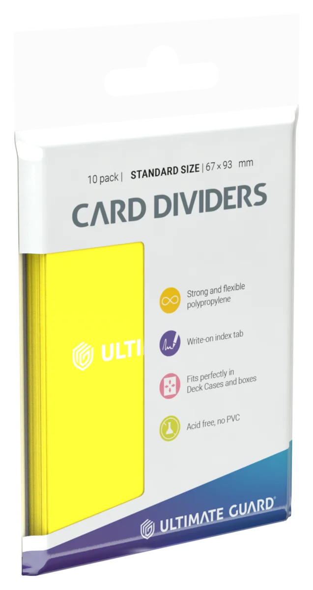 Ultimate Guard Card Dividers Standard Size (10) - Yellow