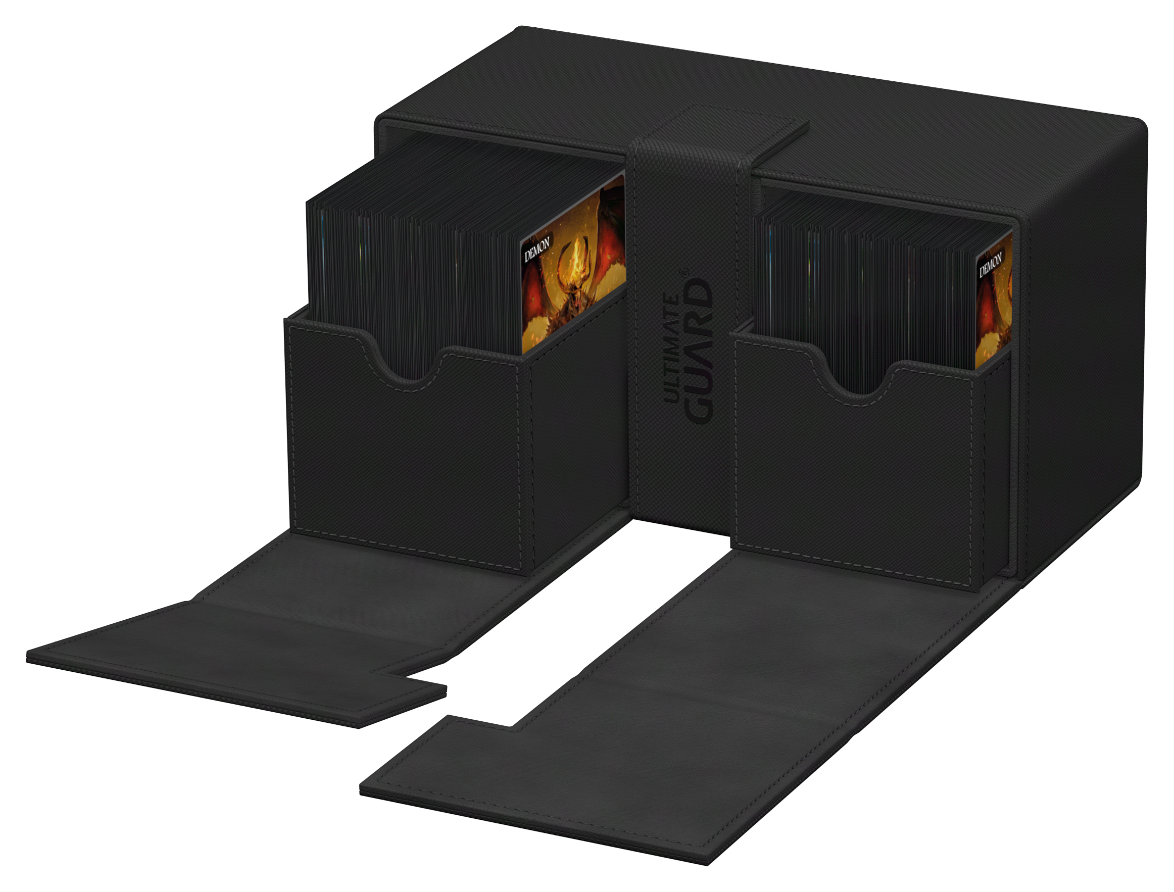 Ultimate Guard Card Deck Box Twin Flip'n'Tray 200+ Black Schwarz