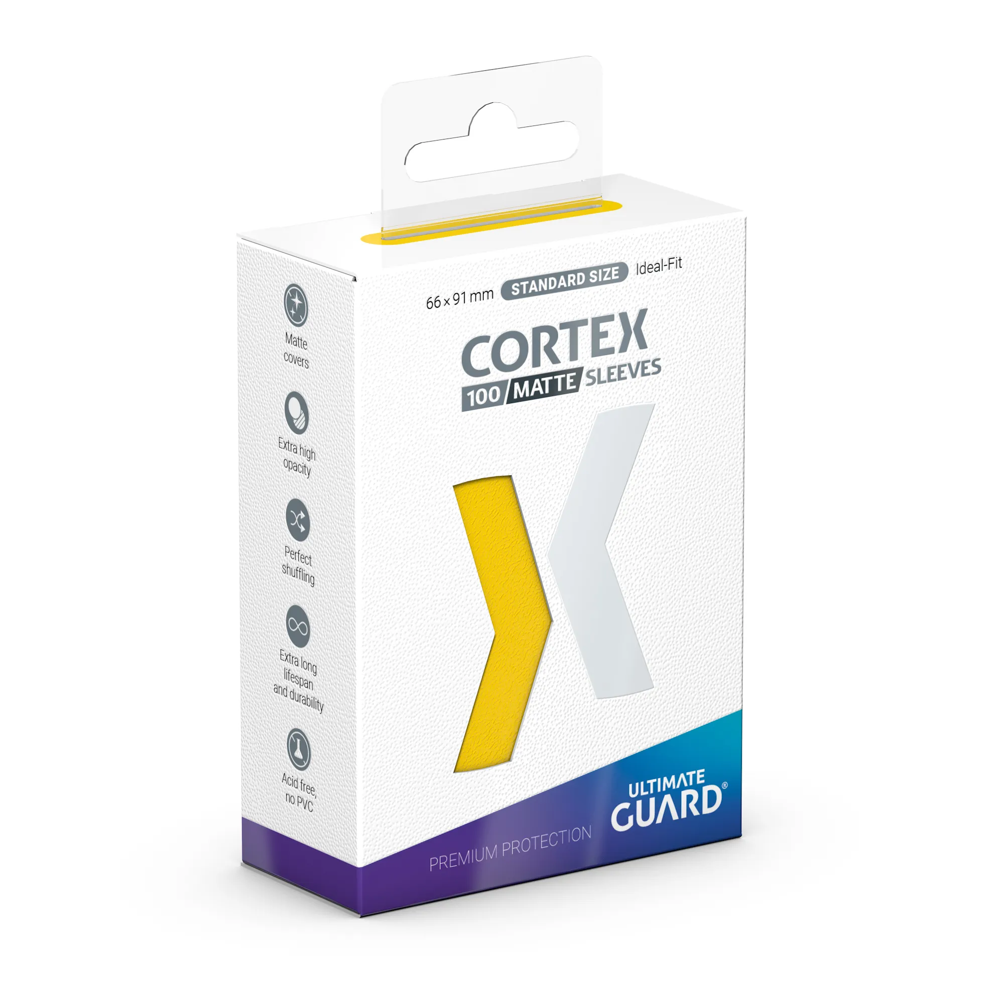 Card Sleeves Cortex Standard Size Yellow Gelb