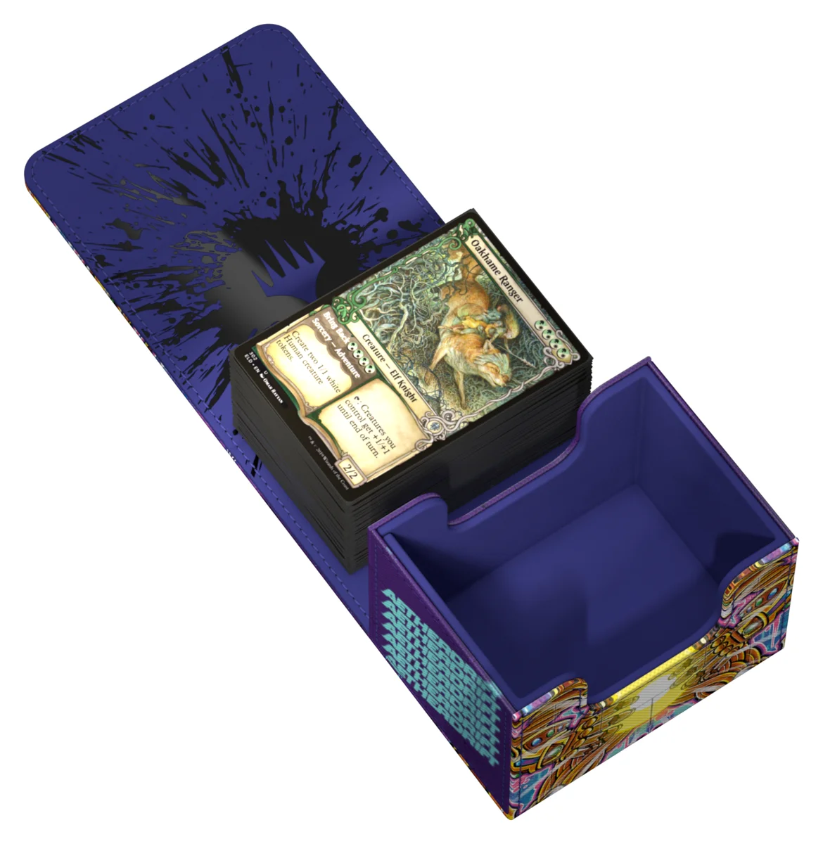 Ultimate Guard Sidewinder 100+ Xenoskin deck box from Magic: The Gathering's Aetherdrift set
