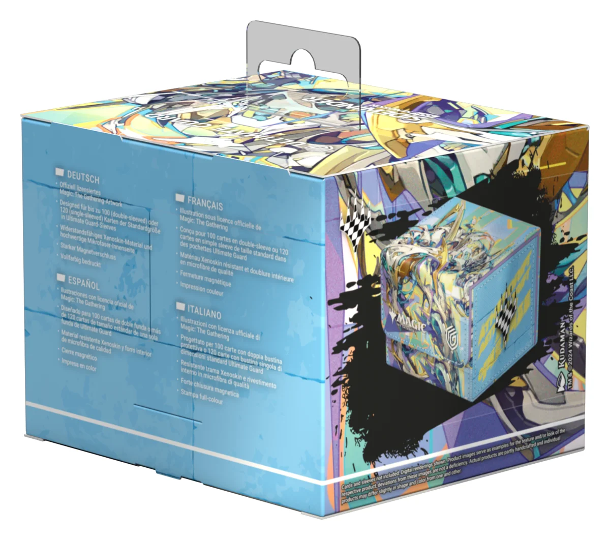 Ultimate Guard Sidewinder 100+ Xenoskin deck box from Magic: The Gathering's Aetherdrift set