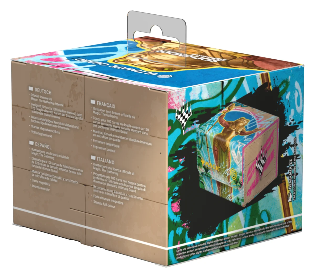 Ultimate Guard Sidewinder 100+ Xenoskin deck box from Magic: The Gathering's Aetherdrift set